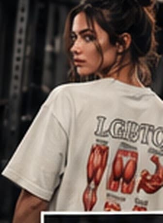 Back view of the LGBTQ tee, looking over the shoulder